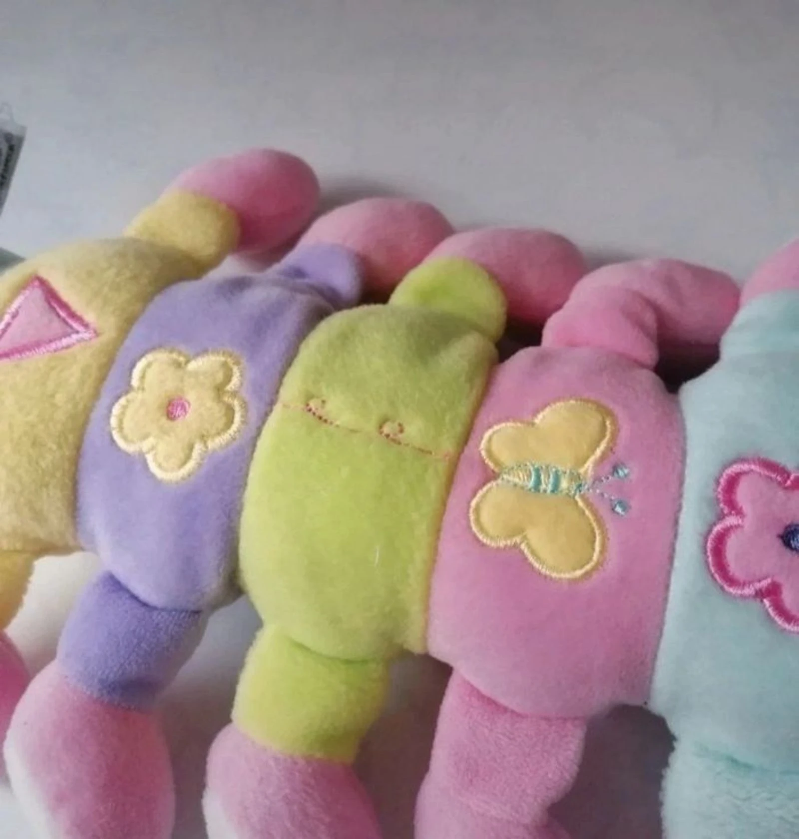 Multicolored and sound-emitting millipede plush toy 45 cm – photo 6